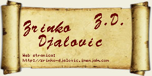 Zrinko Đalović vizit kartica